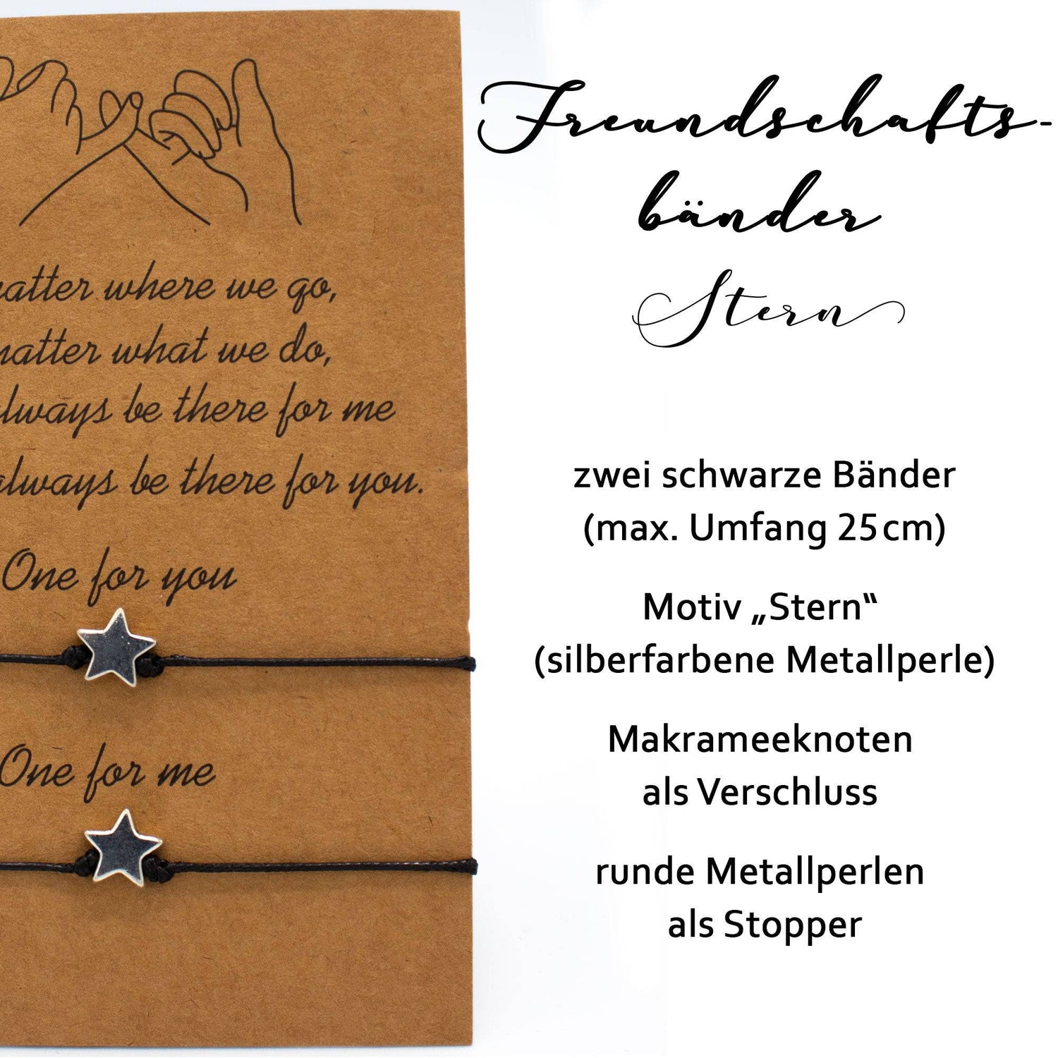A.M.A.D.O Freundschaftsarmband Best Friends Stern - AMADO-SelfCare