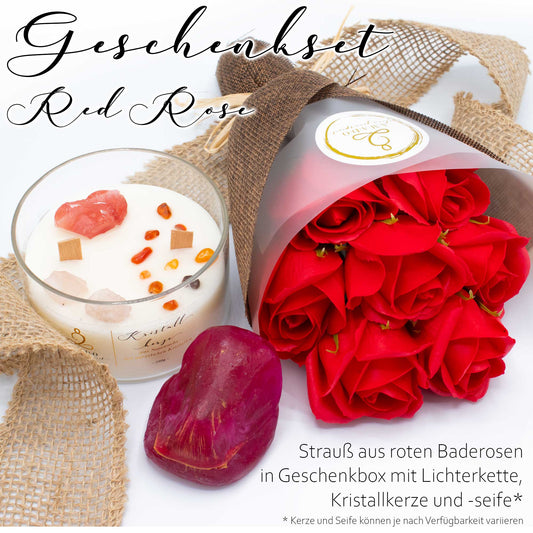 Baderosen · Seifenrosen · Außergewöhnliches Wellness Geschenk Set zu Muttertag · Hochzeitstag · Geburtstag - AMADO-SelfCare