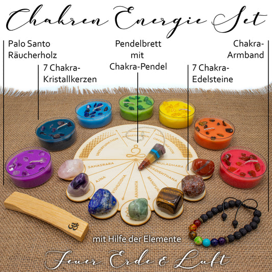Chakra Ritual Box Feuer, Erde & Luft für mehr positive Energie - AMADO-SelfCare