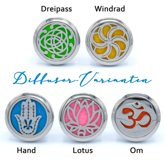 A.M.A.D.O Autoduftstecker - Ätherisches Öl Duft Diffusor fürs Auto, Edelstahl, Chakra - AMADO-SelfCare