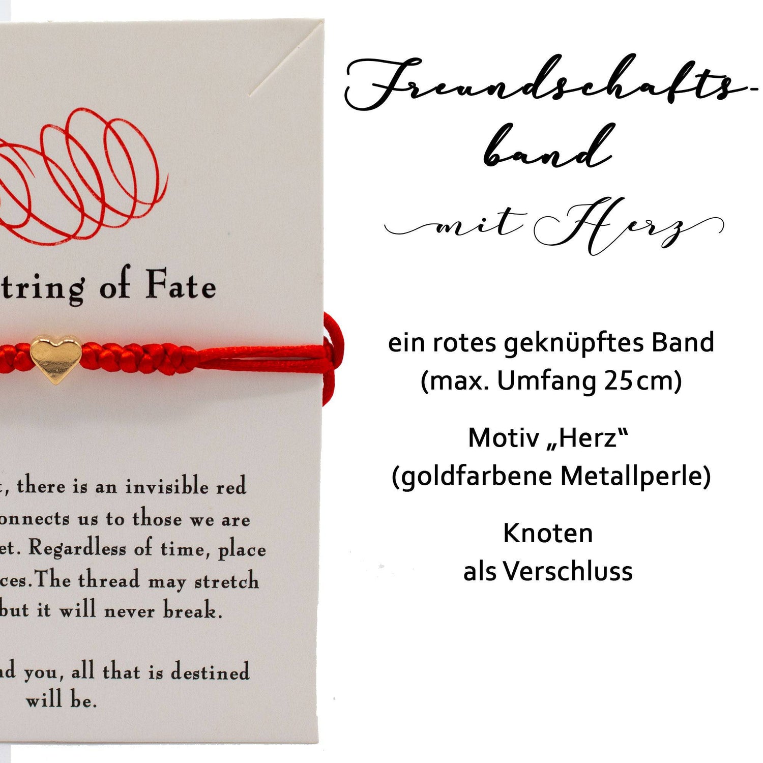 A.M.A.D.O Freundschaftsarmband Herz-Motiv Best Friends - AMADO-SelfCare