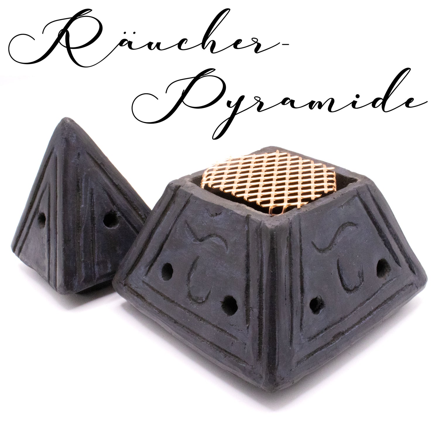 Weihrauch-Brenner · Räucher-Pyramide aus Terracotta - AMADO-SelfCare