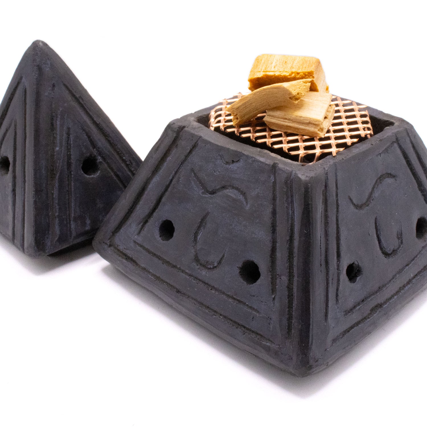 Weihrauch-Brenner · Räucher-Pyramide aus Terracotta - AMADO-SelfCare