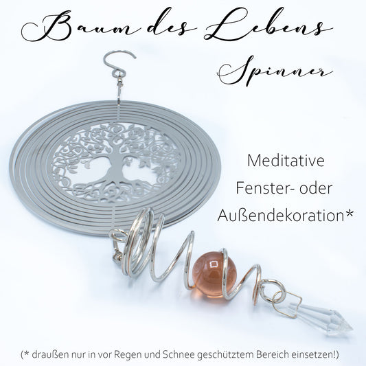 Meditation Windspiel · Spinner · Baum des Lebens · Dekoration für innen und außen - AMADO-SelfCare