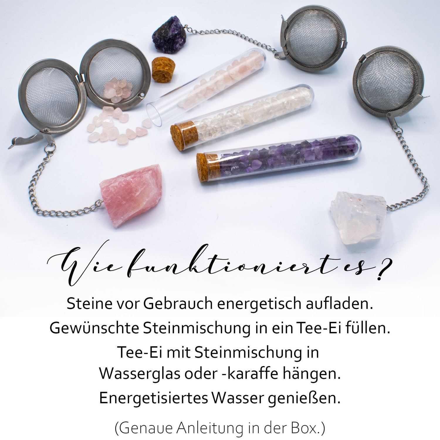 Energiesteine zur Wasserbelebung · Wassersteine · Sets zum Energetisieren von Trinkwasser - AMADO-SelfCare