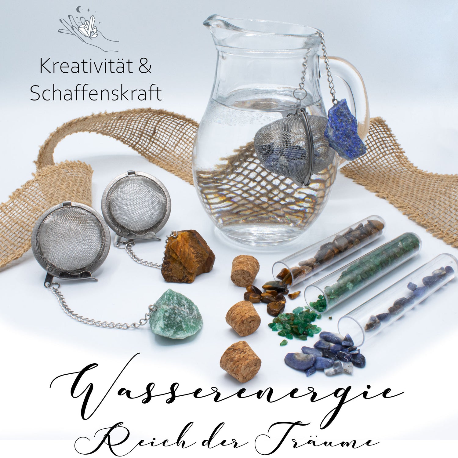 Energiesteine zur Wasserbelebung · Wassersteine · Sets zum Energetisieren von Trinkwasser - AMADO-SelfCare