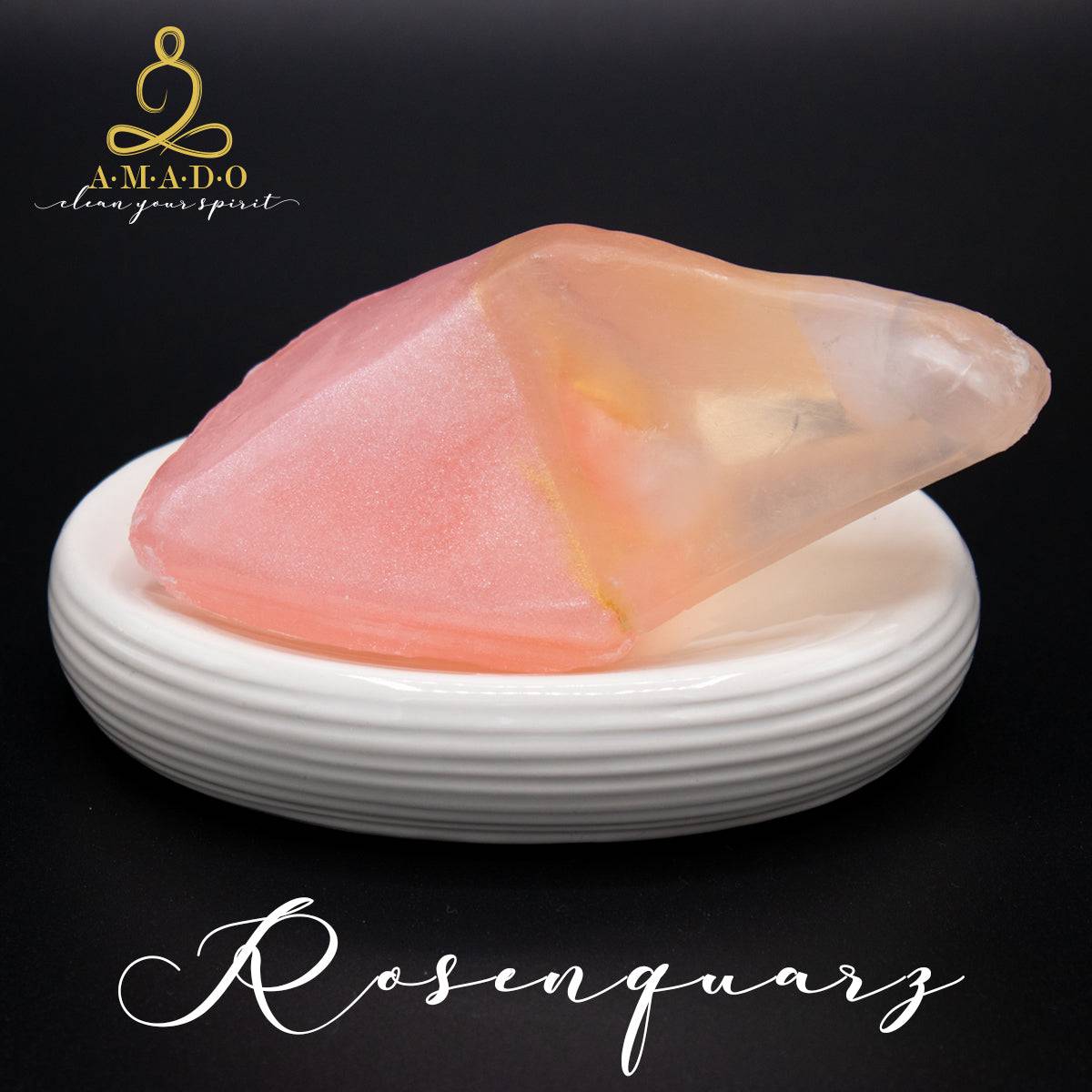 AMADO Edelsteinseife / Kristallseife „7 Chakren“ - ein besonderes Geschenk - 150g - AMADO-SelfCare
